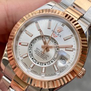 SKY-DWELLER TWO-TONE 42 ROSE GOLD BEZEL GREY DIAL - Image 8