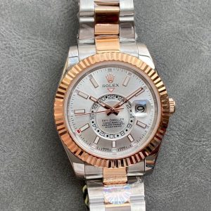 SKY-DWELLER TWO-TONE 42 ROSE GOLD BEZEL GREY DIAL - Image 2
