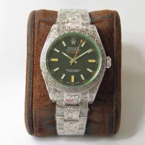MILGAUSS 40MM STAINLESS STEEL GREEN BLACK ORANGE DIAL - Image 2