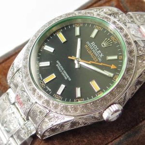 MILGAUSS 40MM STAINLESS STEEL GREEN BLACK ORANGE DIAL - Image 5