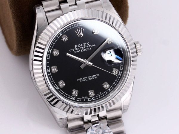 DATEJUST 41MM STAINLESS STEEL DIAMOND NUMERALS - Image 3