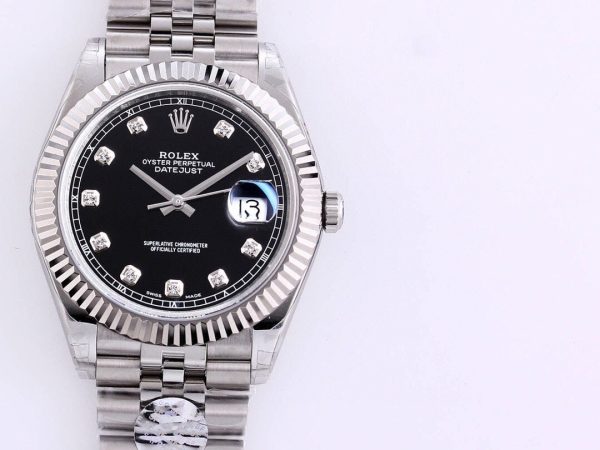 DATEJUST 41MM STAINLESS STEEL DIAMOND NUMERALS - Image 4