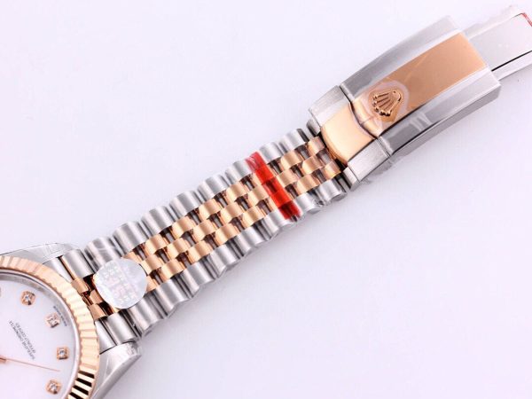DATEJUST 41MM TWO-TONE WHITE DIAL DIAMOND NUMERAL - Image 7