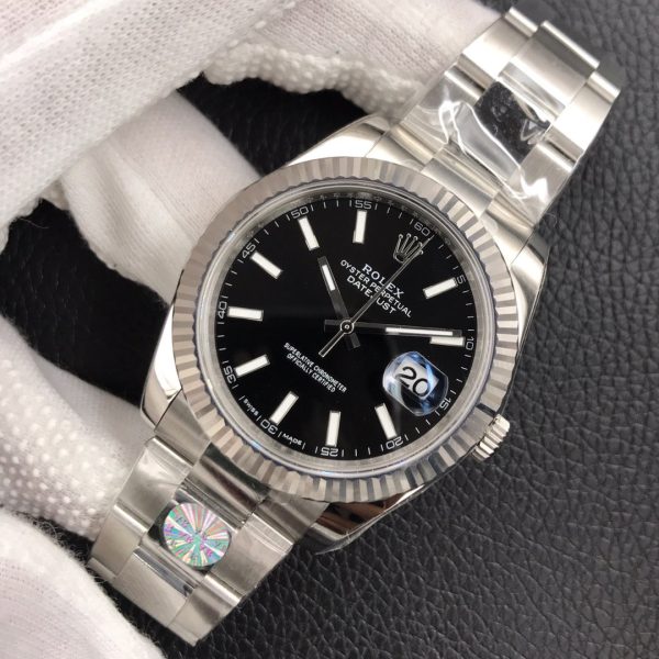 DATEJUST 41MM STAINLESS STEEL BLACK DIAL - Image 2