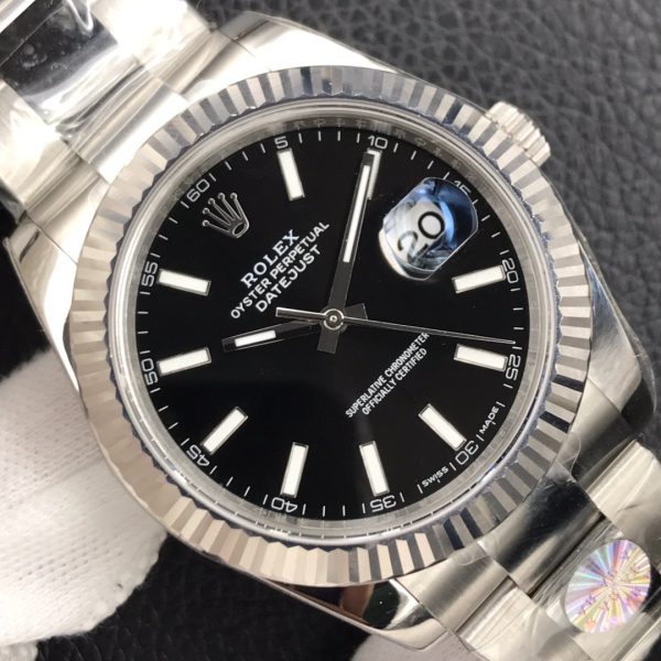 DATEJUST 41MM STAINLESS STEEL BLACK DIAL - Image 4
