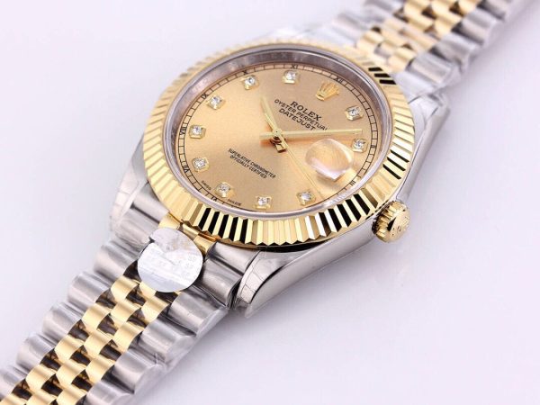 DATEJUST 41 TWO-TONE YELLOW DIAL DIAMOND NUMERALS - Image 2
