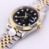 DATEJUST 41 TWO-TONE BLACK DIAL DIAMOND NUMERALS - Image 2