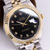 DATEJUST 41 TWO-TONE BLACK DIAL DIAMOND NUMERALS - Image 3