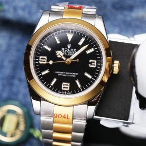 EXPLORER 41MM GOLD STEEL BLACK DIAL
