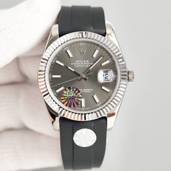 DATEJUST II 41MM STAINLESS STEEL GREY DIAL - Image 2
