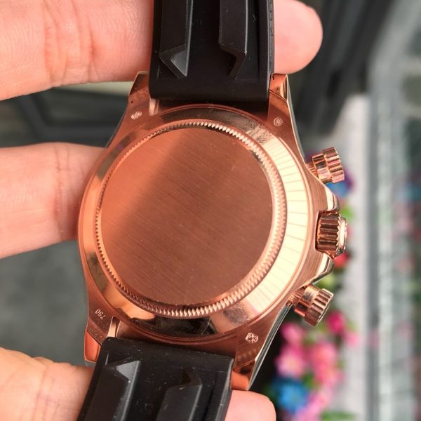 DAYTONA ROSE GOLD CASE 40MM WHITE DIAL RUBBER STRAP - Image 7