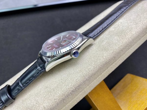 DAY-DATE 41MM STAINLESS STEEL RED DIAL - Image 6
