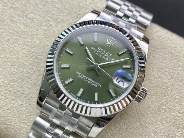 DATEJUST 41MM STAINLESS STEEL KHAKI DIAL - Image 3