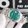 DATEJUST 41 STAINLESS STEEL CUSTOM BLUE EMERALD DIAL - Image 4