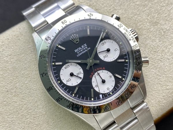 DAYTONA 37MM VINTAGE STEEL CASE BLACK DIAL - Image 2