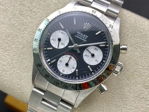 DAYTONA 37MM VINTAGE STEEL CASE BLACK DIAL - Image 3