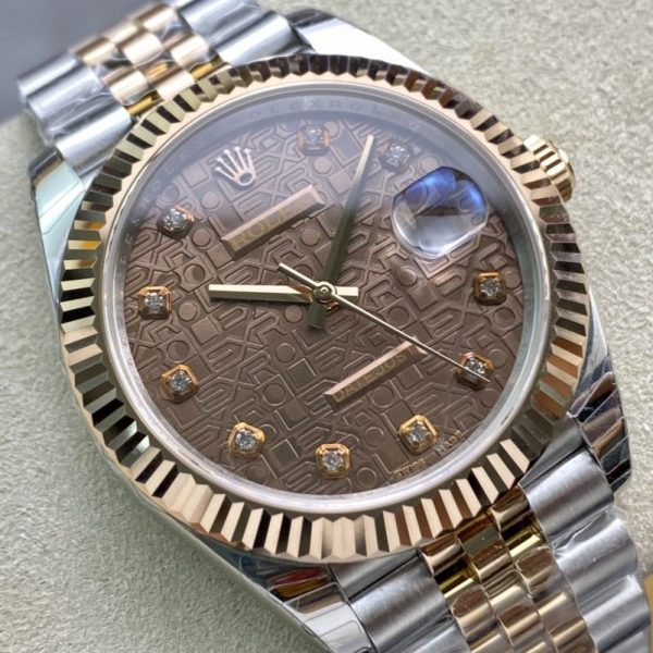 DATEJUST 41 TWO-TONE ROSE GOLD CHOCOLATE DIAL - Image 2