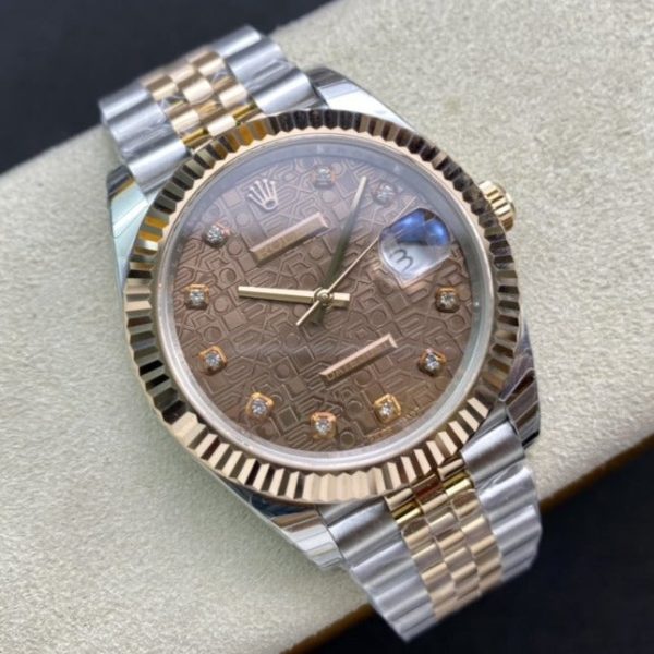 DATEJUST 41 TWO-TONE ROSE GOLD CHOCOLATE DIAL - Image 5