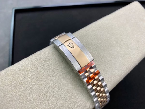 DATEJUST 41 TWO-TONE ROSE GOLD CHOCOLATE DIAL - Image 9