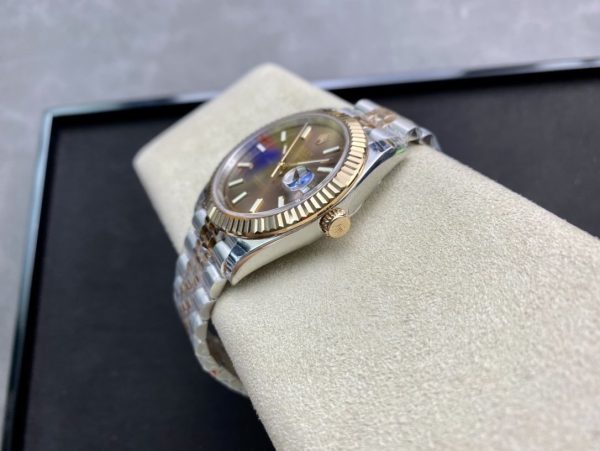 DATEJUST 41 TWO-TONE YELLOW GOLD CHOCOLATE DIAL - Image 7