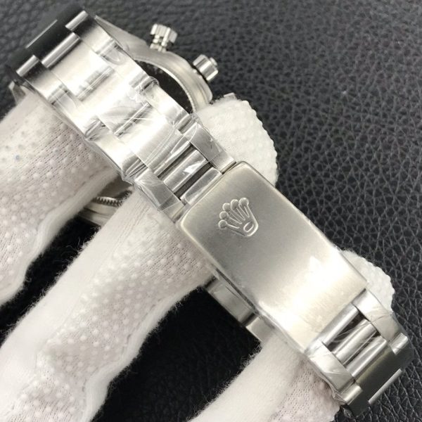 DAYTONA 38MM VINTAGE BLACK BEZEL SILVER DIAL - Image 8