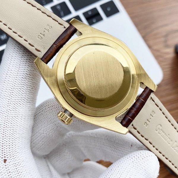 DATEJUST 41 STAINLESS STEEL LEATHER STRAP - Image 8