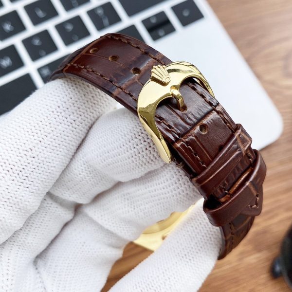 DATEJUST 41 STAINLESS STEEL LEATHER STRAP - Image 9