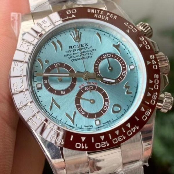 DAYTONA 116520 CUSTOM ICE BLUE CERAMIC ARABIC - Image 3
