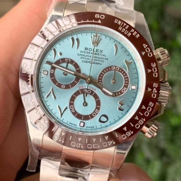 DAYTONA 116520 CUSTOM ICE BLUE CERAMIC ARABIC - Image 4