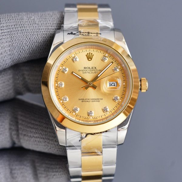 DATEJUST 41MM SMOOTH BEZEL DIAMOND NUMERALS - Image 2