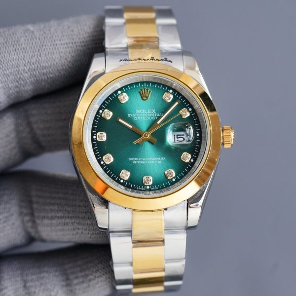 DATEJUST 41MM SMOOTH BEZEL DIAMOND NUMERALS - Image 4