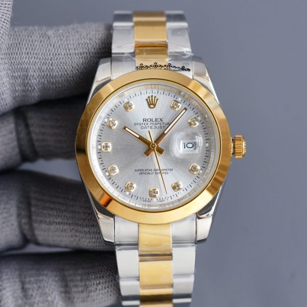 DATEJUST 41MM SMOOTH BEZEL DIAMOND NUMERALS - Image 5