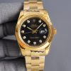 DATEJUST 41MM GOLD SMOOTH BEZEL DIAMOND NUMERALS - Image 6