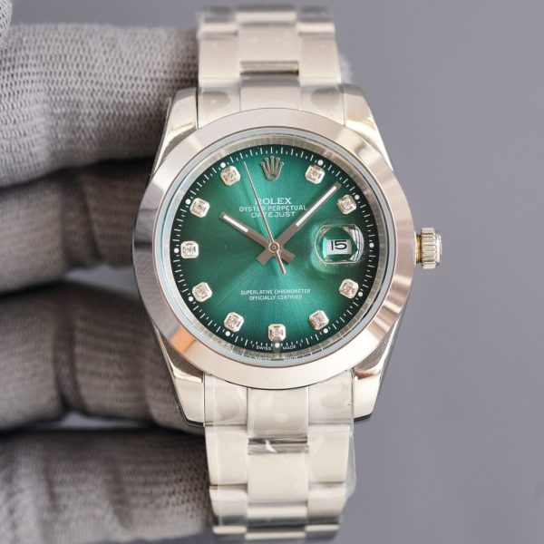 DATEJUST 41MM STEEL SMOOTH BEZEL DIAMOND NUMERALS - Image 3