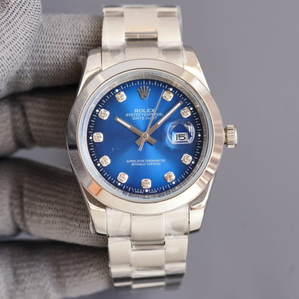 DATEJUST 41MM STEEL SMOOTH BEZEL DIAMOND NUMERALS - Image 4