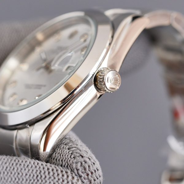 DATEJUST 41MM STEEL SMOOTH BEZEL DIAMOND NUMERALS - Image 7