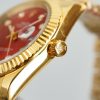 DATEJUST 41MM GOLD RED DIAL JUBILEE BRACELET - Image 5