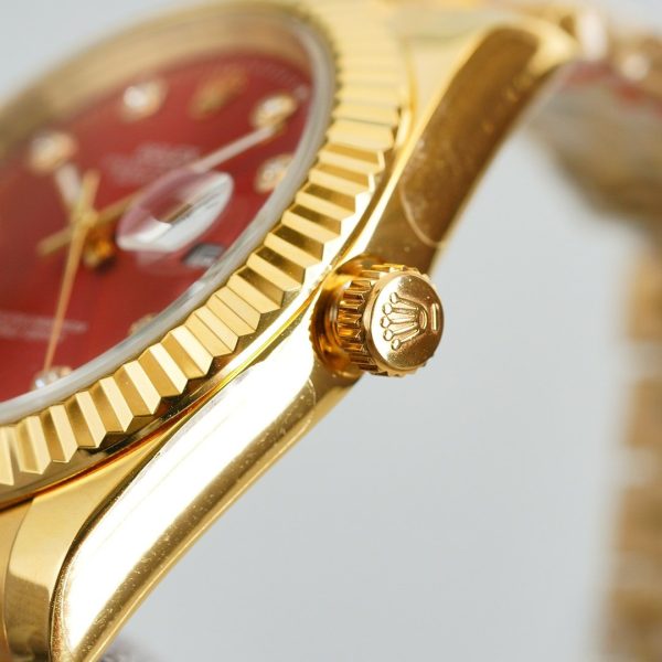 DATEJUST 41MM GOLD RED DIAL JUBILEE BRACELET - Image 5