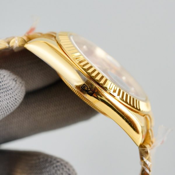 DATEJUST 41MM GOLD RED DIAL JUBILEE BRACELET - Image 6