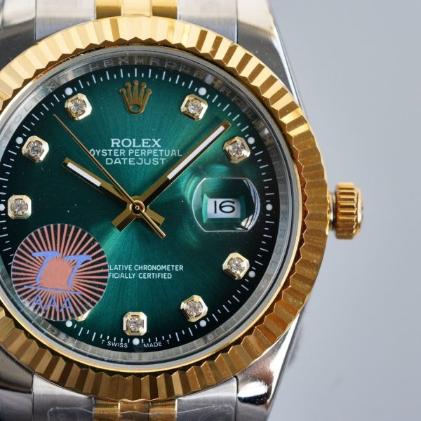DATEJUST 41MM TWO-TONE GREEN DIAL JUBILEE BRACELET - Image 3