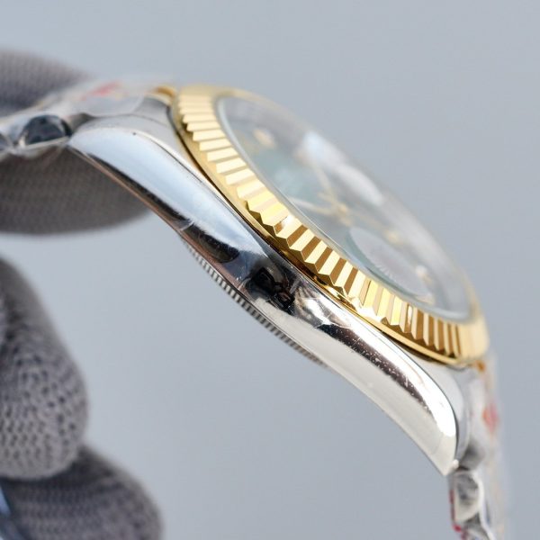 DATEJUST 41MM TWO-TONE GREEN DIAL JUBILEE BRACELET - Image 6