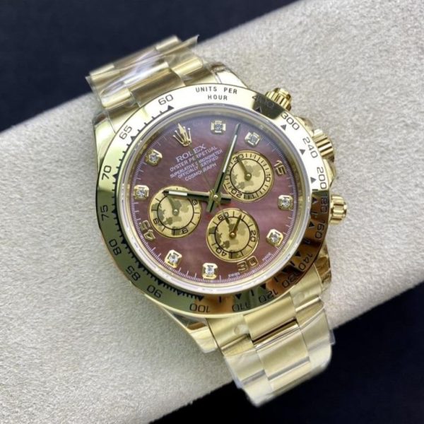 DAYTONA CUSTOM GOLD CASE RED PEARL DIAL - Image 5
