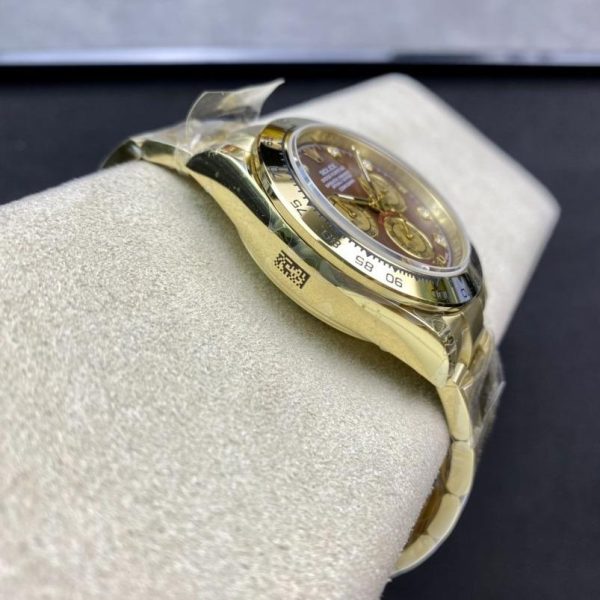 DAYTONA CUSTOM GOLD CASE RED PEARL DIAL - Image 6