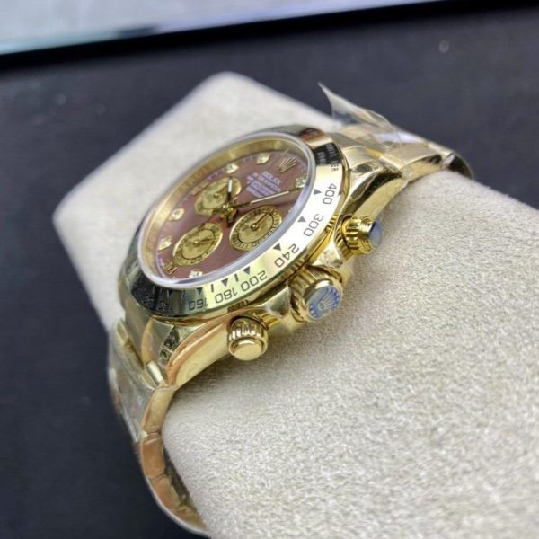 DAYTONA CUSTOM GOLD CASE RED PEARL DIAL - Image 7