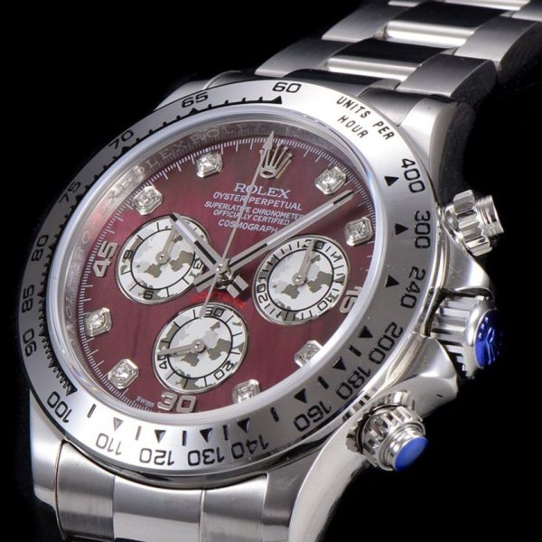 DAYTONA CUSTOM STEEL CASE RED PEARL DIAL - Image 3
