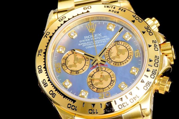 DAYTONA CUSTOM GOLD BLUE MOP DIAL - Image 5