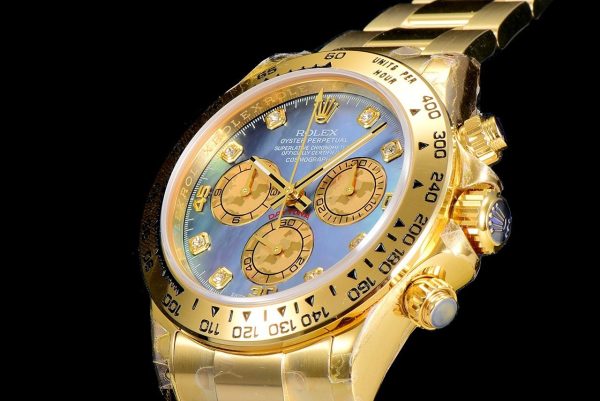 DAYTONA CUSTOM GOLD BLUE MOP DIAL - Image 6