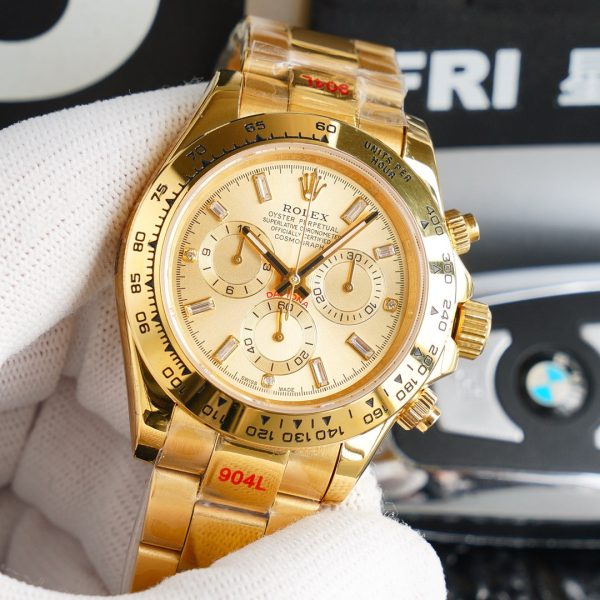 DAYTONA GOLD 40MM DIAMOND NUMERALS - Image 3