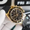 DAYTONA 40MM GOLD CASE BLACK RUBBER STRAP - Image 4