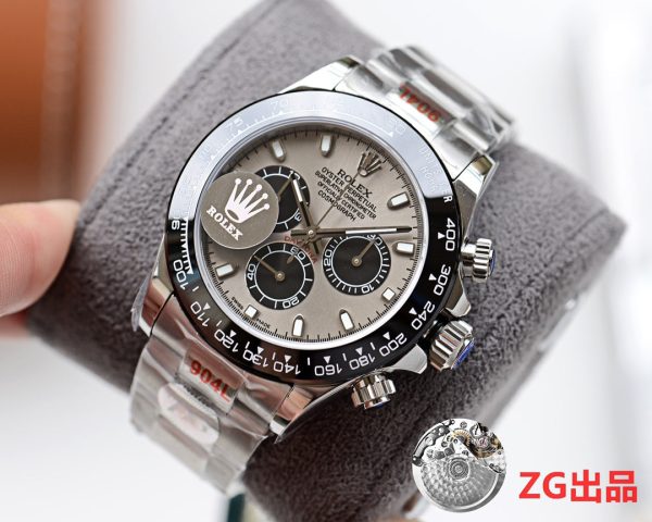 DAYTONA 40MM BLACK CERAMIC GREY DIAL - Image 3